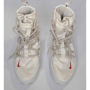 Nike Tanjun High-Rise Shoe Womens Phantom Desert Sand White Red Sz 11